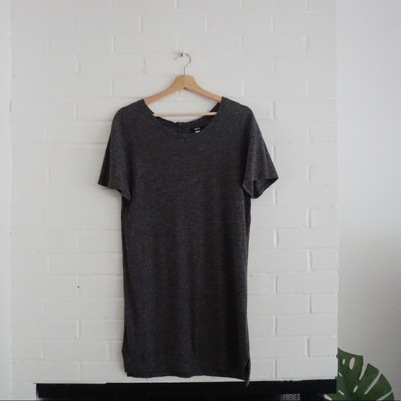 BDG Charcoal T-shirt Dress - Picture 1 of 5
